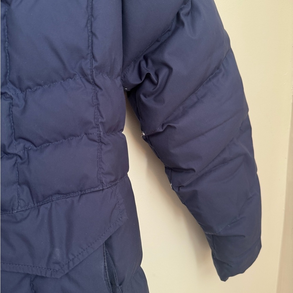 L.L.Bean Women’s DownTek Thigh Length Puffer Coat Size Small Navy Winter Jacket - Picture 4 of 10